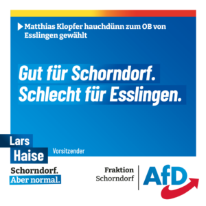 Lars Haise zur OB-Wahl von Matthias Klopfer in Esslingen: „Gut für Schorndorf. Schlecht für Esslingen.“
