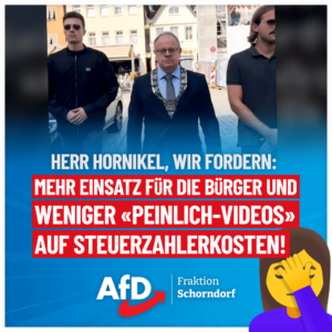 AfD fordert von Schorndorfer Stadtverwaltung „weniger Peinlich-Videos“ in den Sozialen Medien