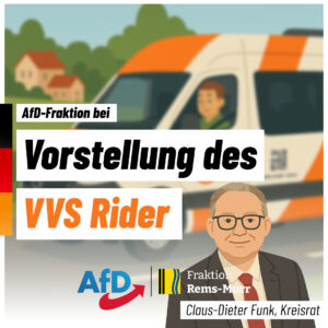 AfD-Fraktion bei Vorstellung des VVS Rider